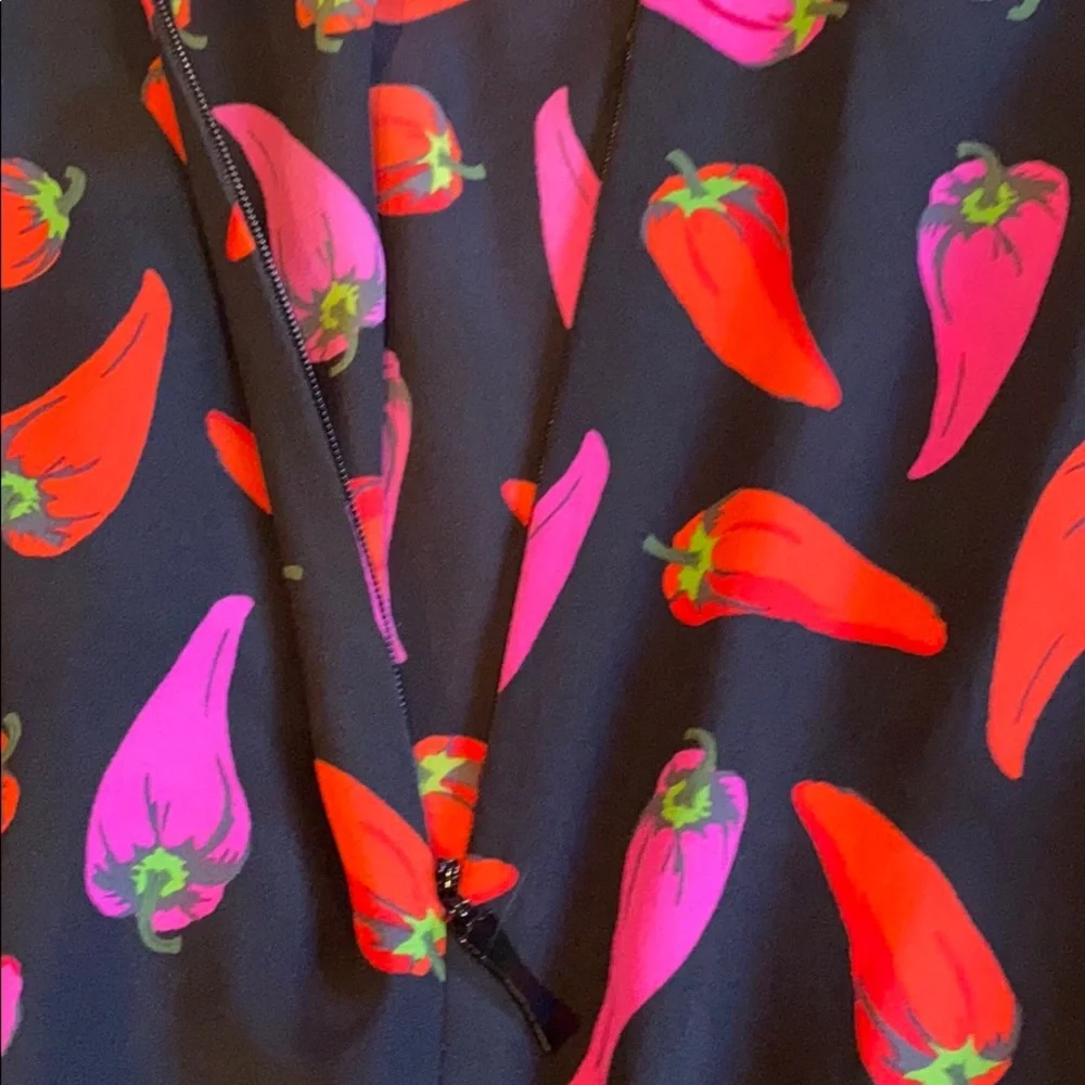 NWT KATE SPADE 100% silk hot pepper jumpsuit size 0